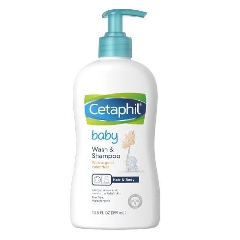 Cetaphil Baby 2in1 Hair Shampoo And Body Wash 400ml with organic calendula