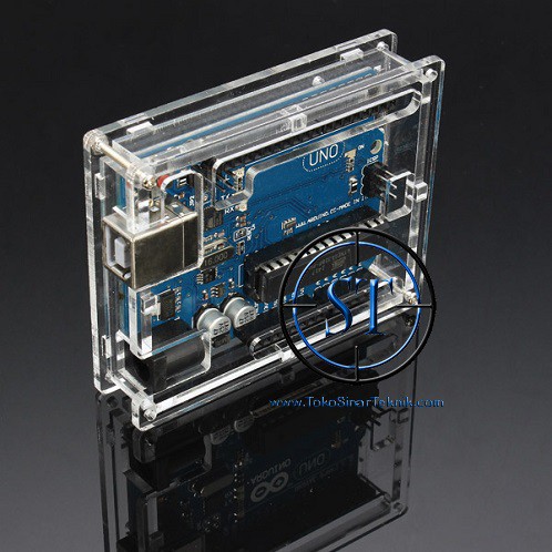 Acrylic Box for Arduino UNO R3 Transparent Casing Kotak Transparan Akrilik Wadah Pelindung Kit Box Penyimpanan Uno DIY