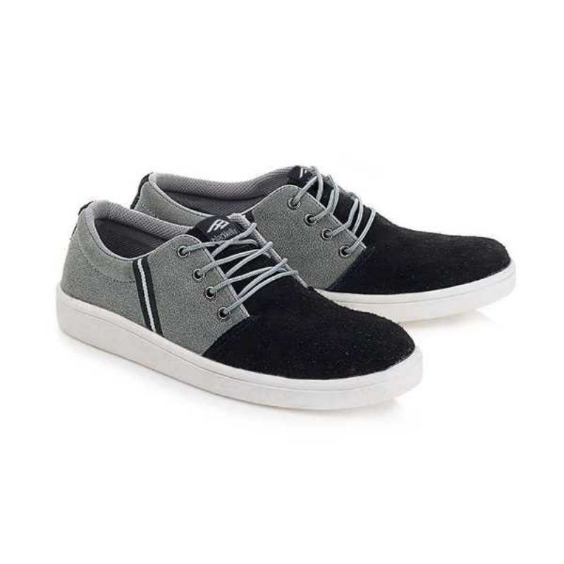 Original - Sepatu  Sneakers Pria Casual Kasual Bahan Kulit Asli  Suede Sol Tpr Karet