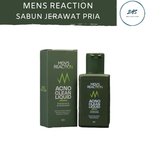 SABUN WAJAH PRIA MENS REACTION ORIGINAL PENGHILANG JERAWAT KULIT KUSAM DAN BEKAS JERAWAT