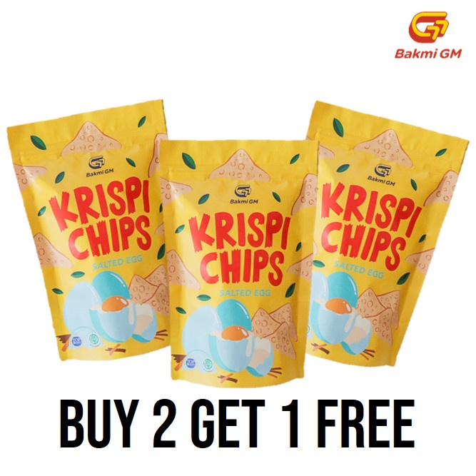 

⭐ COD ⭐ Bakmi GM - Happy Freeyay Krispi Chips Salted Egg