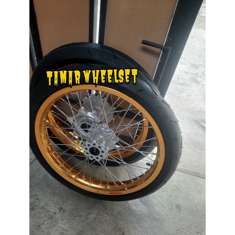 Velg Set Cacing Pnp Honda CRF 150L Ukuran 160 Dan 185 Ring 17