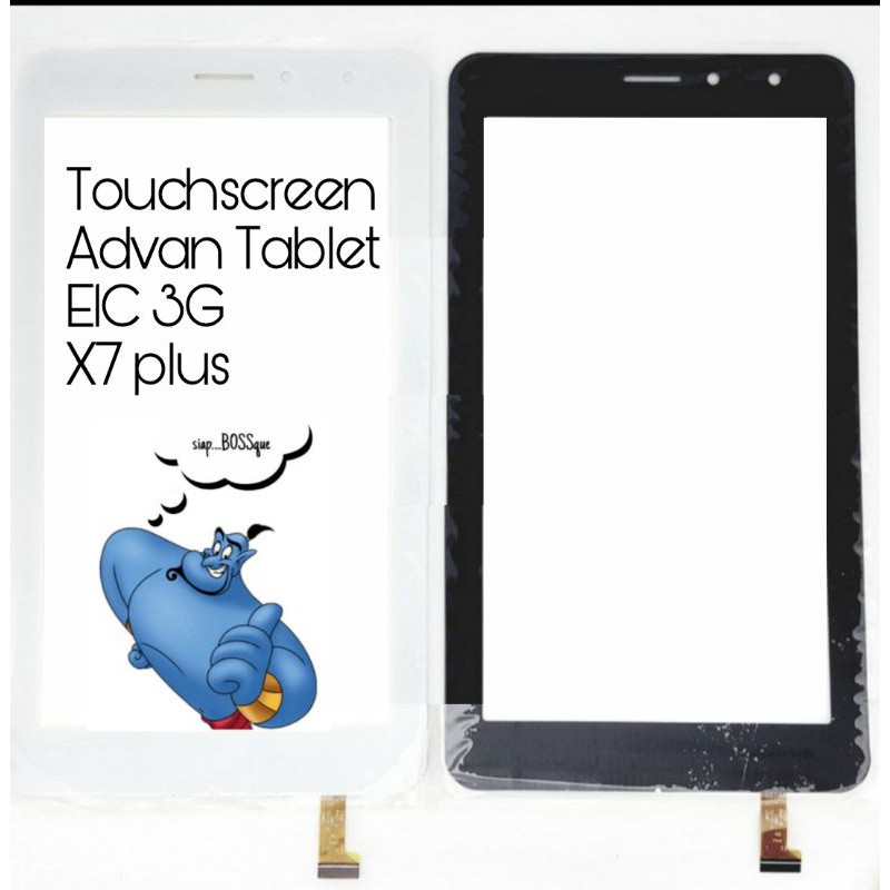 Tpuchscreen Advan tablet E1c 3g X7 plus kaca layar sentuh