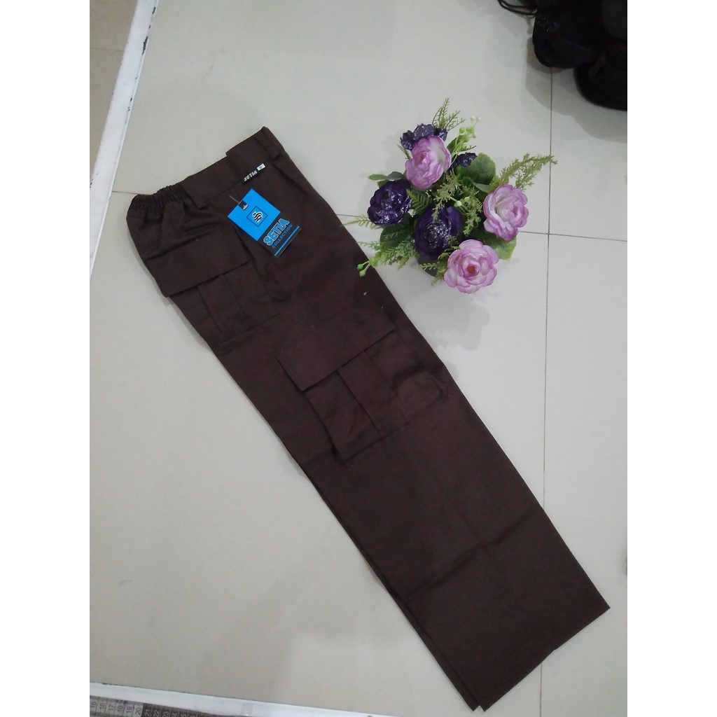 Celana Panjang PDL Pria/ Bawahan Seragam Sekolah/ Drill Unione dan Nagata