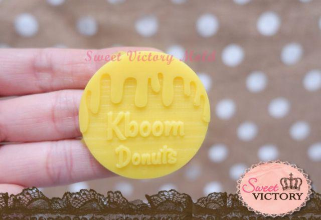 Cetakan Silikon Logo Custom Bentuk Bulat