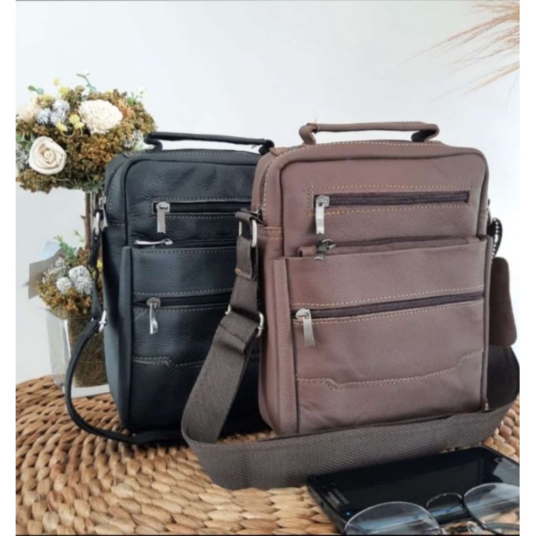 Tas Selempang Kulit Asli Tas Slempang Pria Elegant