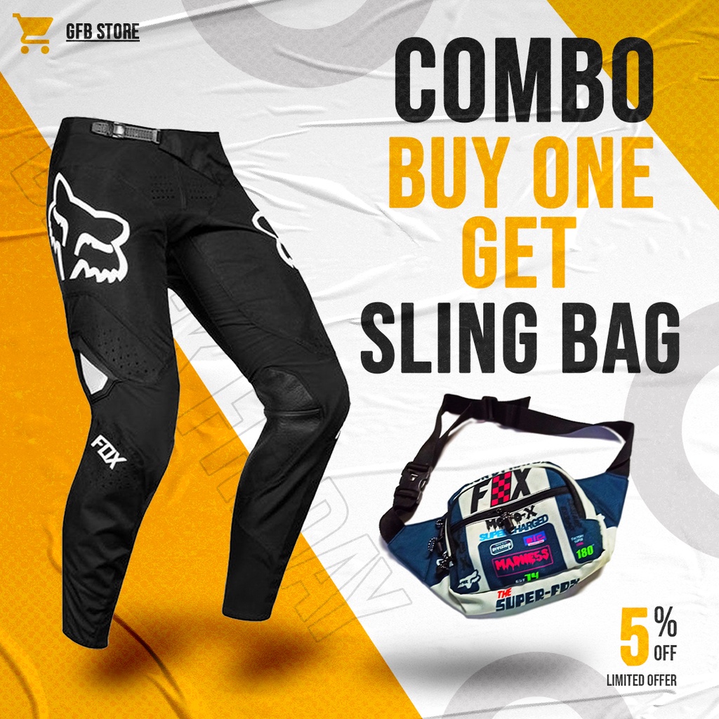 motocross motorcycle pants and motocross sling bag | Celana cross | celana trail | sling bag cross