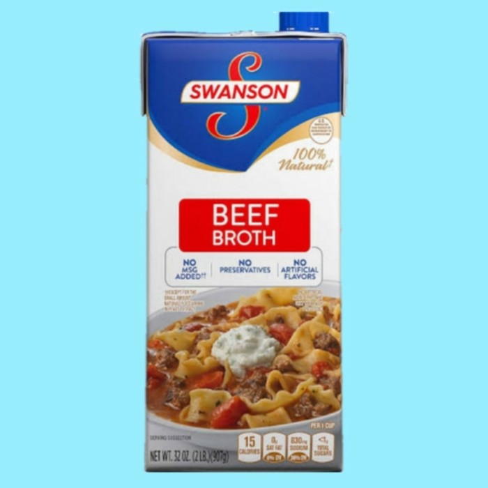

PRODUK TERBAIK - SWANSON BEEF BROTH 32 OZ (907G)