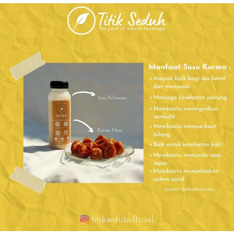 

Datte Latte | Susu Kurma