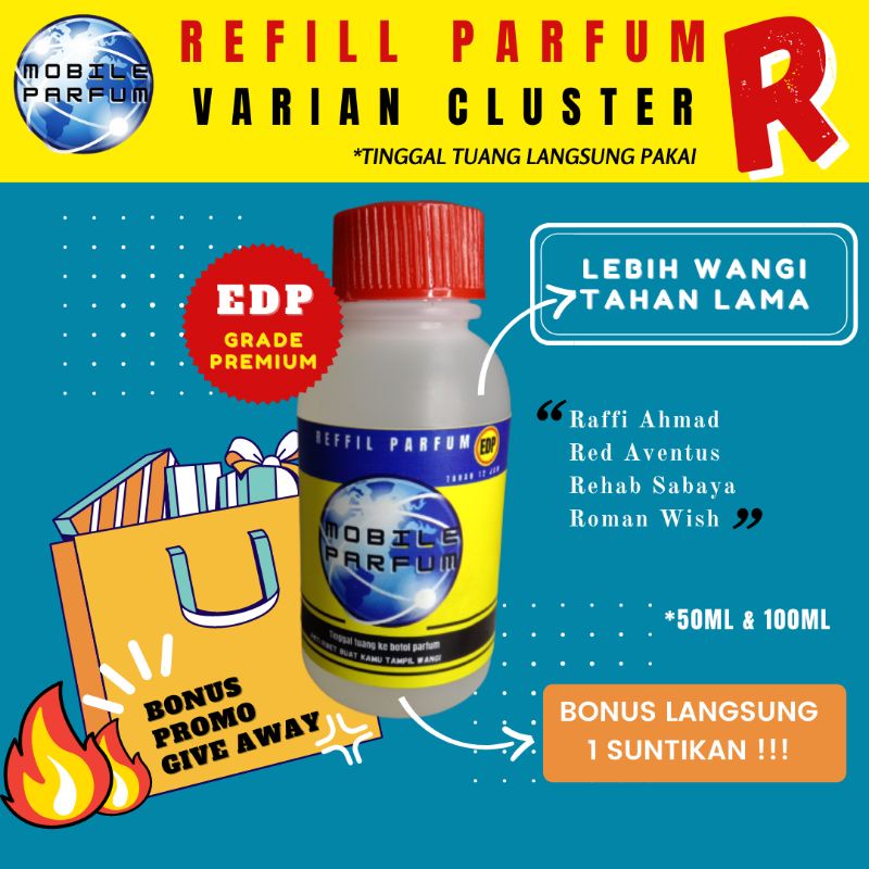 Bibit biang mobile parfum parfume refill pria wanita | Raffi Ahmad  | Edp | Roman Wish Inspired | Mi