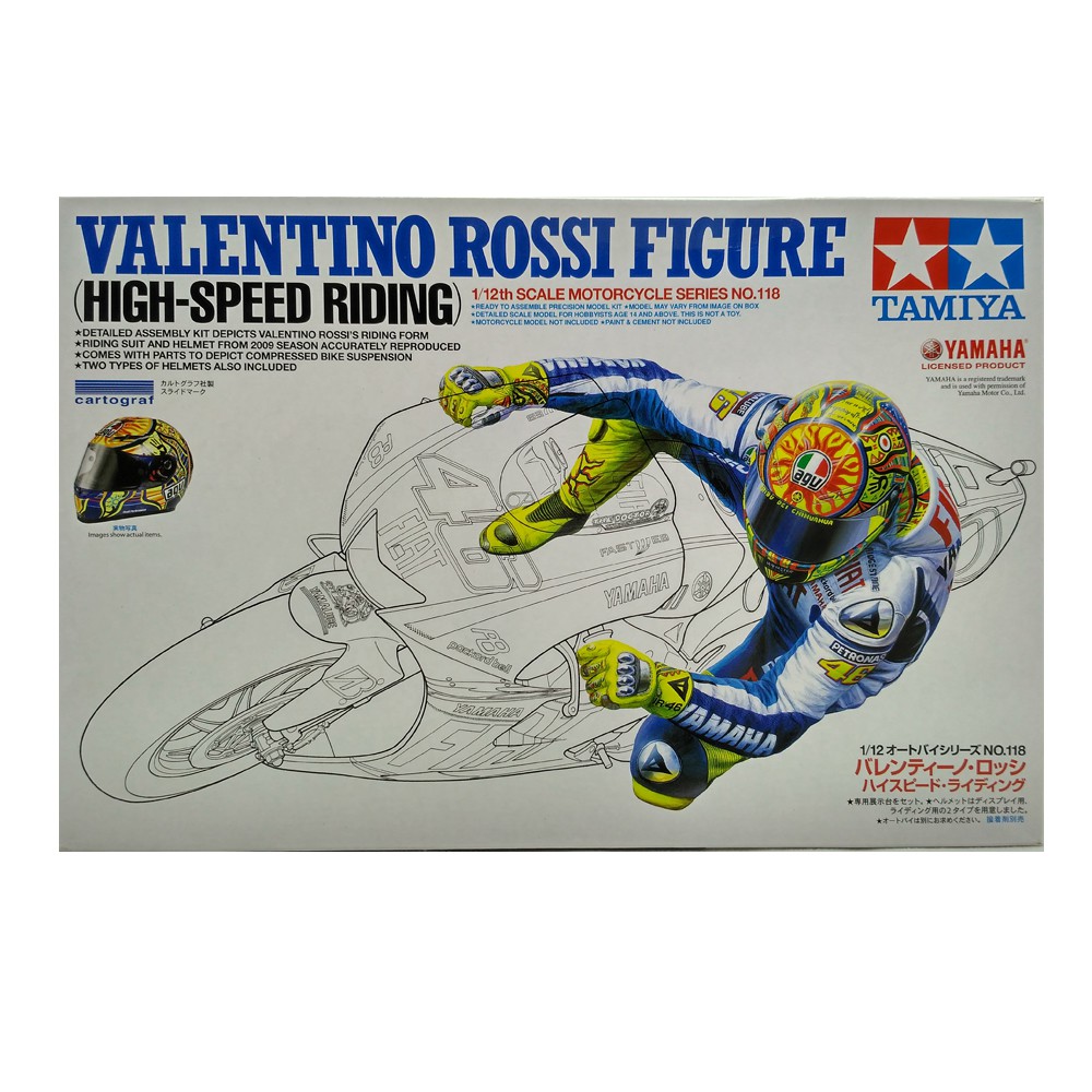 Tamiya Model Kits - Valentino Rossi Figure (High-Speed Riding)