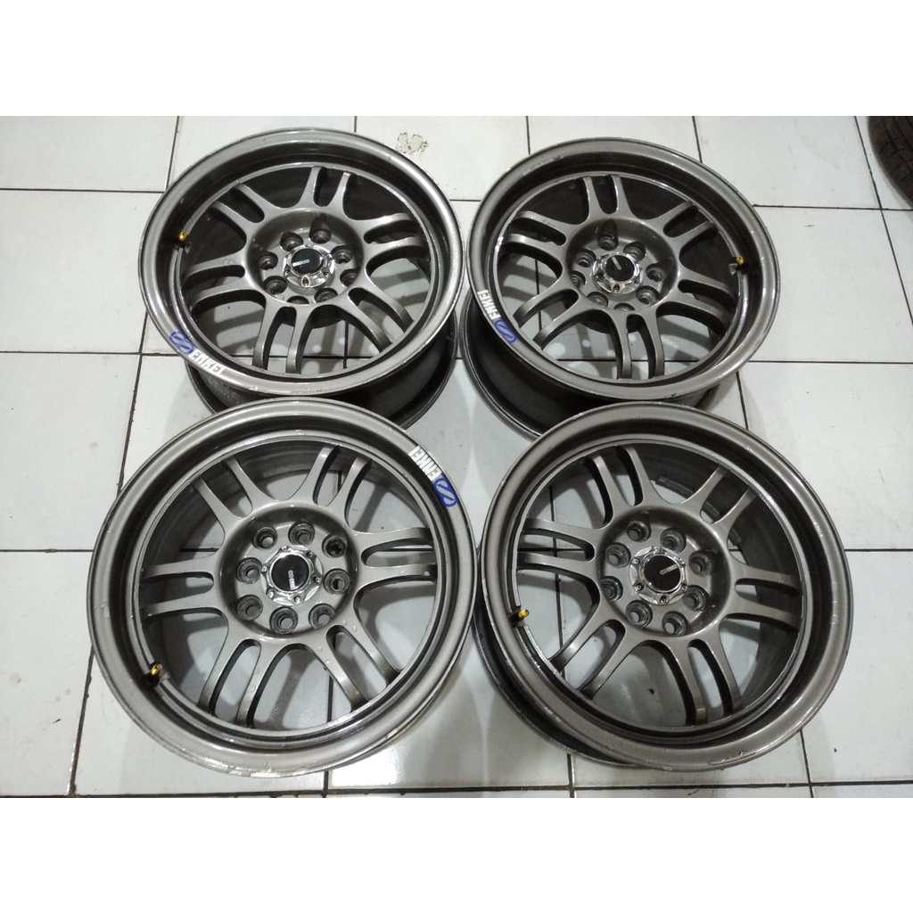 Jual velg racing murah berkualitas ring 15x6,5 pcd 4x100 4x114 seken