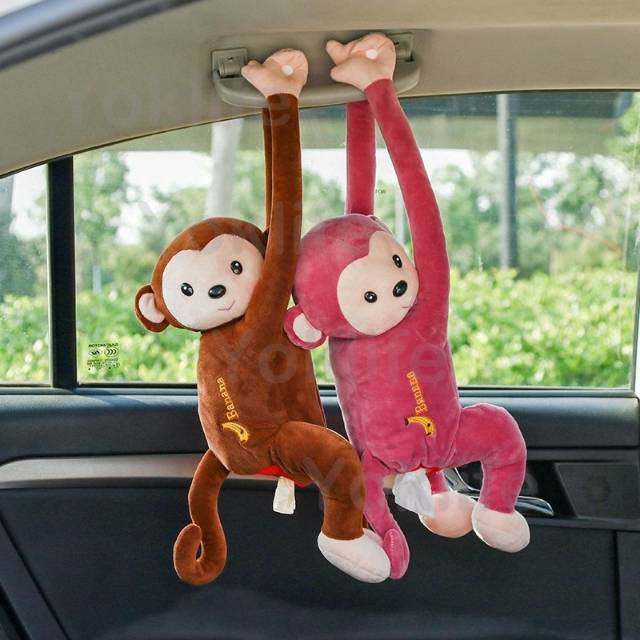 Rumah  Mobil TempatCover Tissue Tisu Monkey Monyet Armrest Mobil