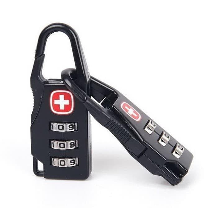 KUNCI GEMBOK SWISS KODE NUMERIC ANTI MALING KOPER TAS CODE ANGKA PASSWORD - K.P.B