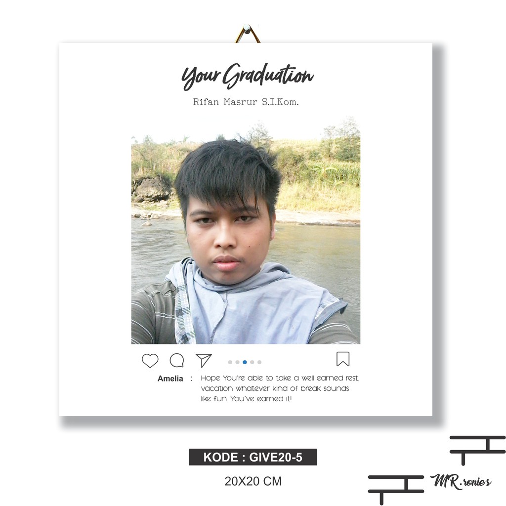 DESAIN FOTO + CETAK PAPAN MDF KADO HADIAH WISUDA ULANG TAHUN WEDDING HIASAN DINDING -5