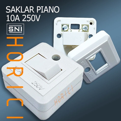 SAKLAR PIANO ENGKEL Saklar Tempel OB Engkel Single Piano ELTRA/Sakelar Lampu/Switch/Mini Saklar