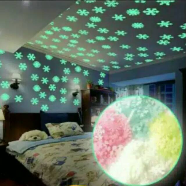 

Stiker Glow In the Dark Salju! Stiker Terang Bercahayaa!