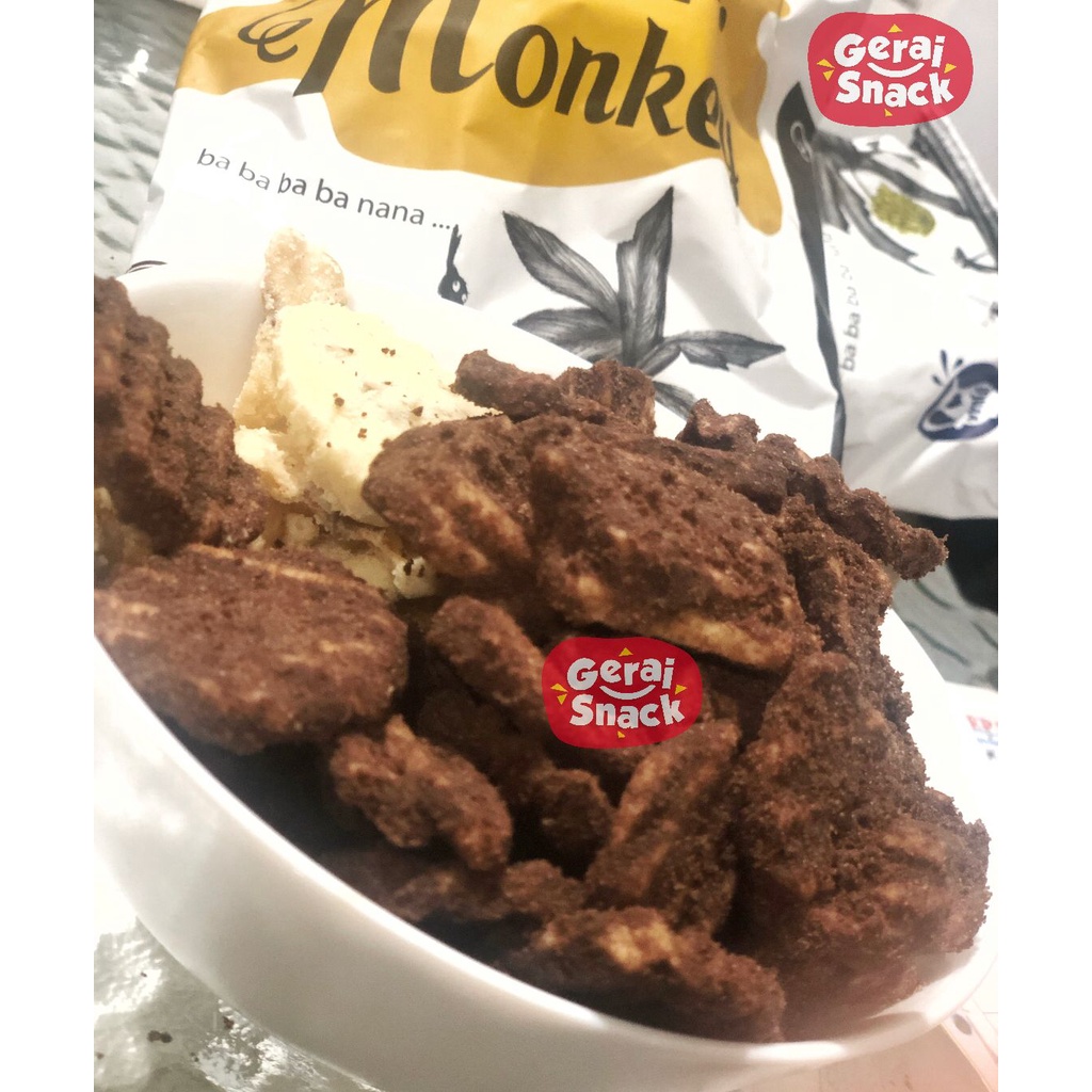 Mr Monkey Keripik Pisang Kepok Khas Lampung Taburan Bumbu Tebal Renyah 140 g
