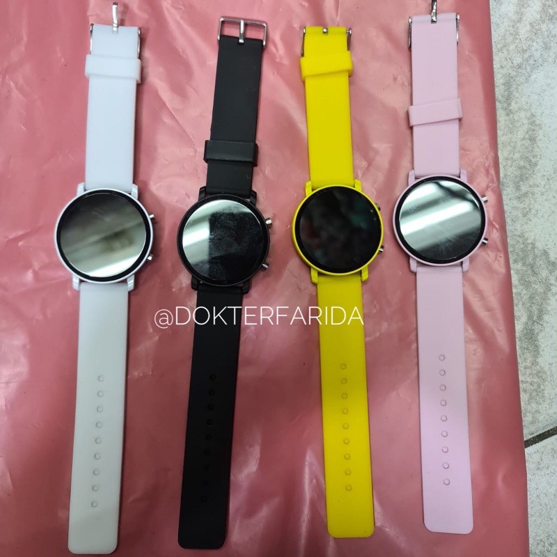 Jam LED Bangkok - tali karet