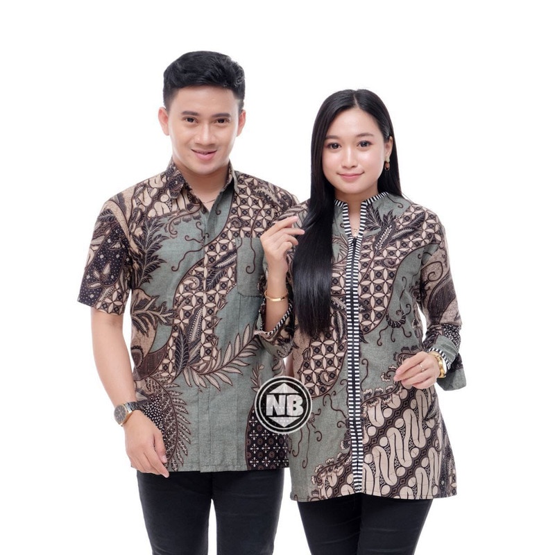 BISA PASANGAN DAN TERPISAH / ATASAN BATIK PRIA WANITA / BATIK KERJA / BATIK TERBARU / BATIK TERLARIS motif Kate ijo PRIA &amp; WANITA