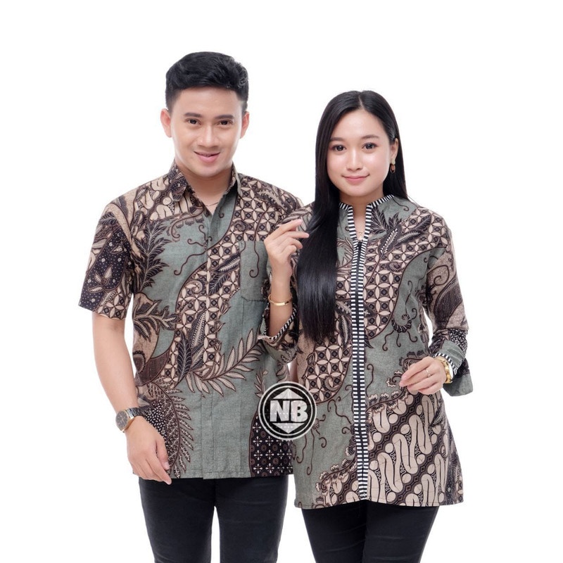 BISA PASANGAN DAN TERPISAH / ATASAN BATIK PRIA WANITA / BATIK KERJA / BATIK TERBARU / BATIK TERLARIS motif Kate ijo PRIA &amp; WANITA