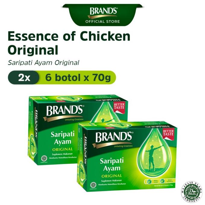 

[COD] Twin Pack BRAND'S Saripati Ayam Original 70 Gr (isi 12 botol)