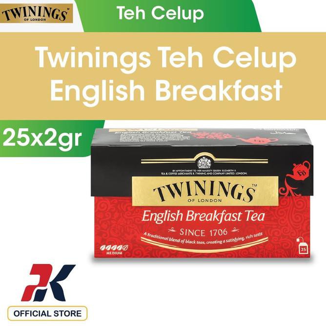 

Ntia Twinings Teh Celup English Breakfast 25X2Gr Tow5