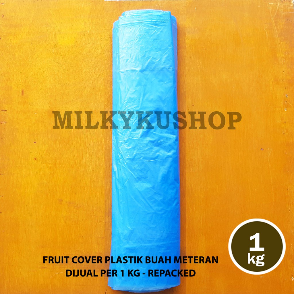 FRUIT COVER BERAT 1 KG PLASTIK METERAN PEMBUNGKUS BUAH BESAR PISANG