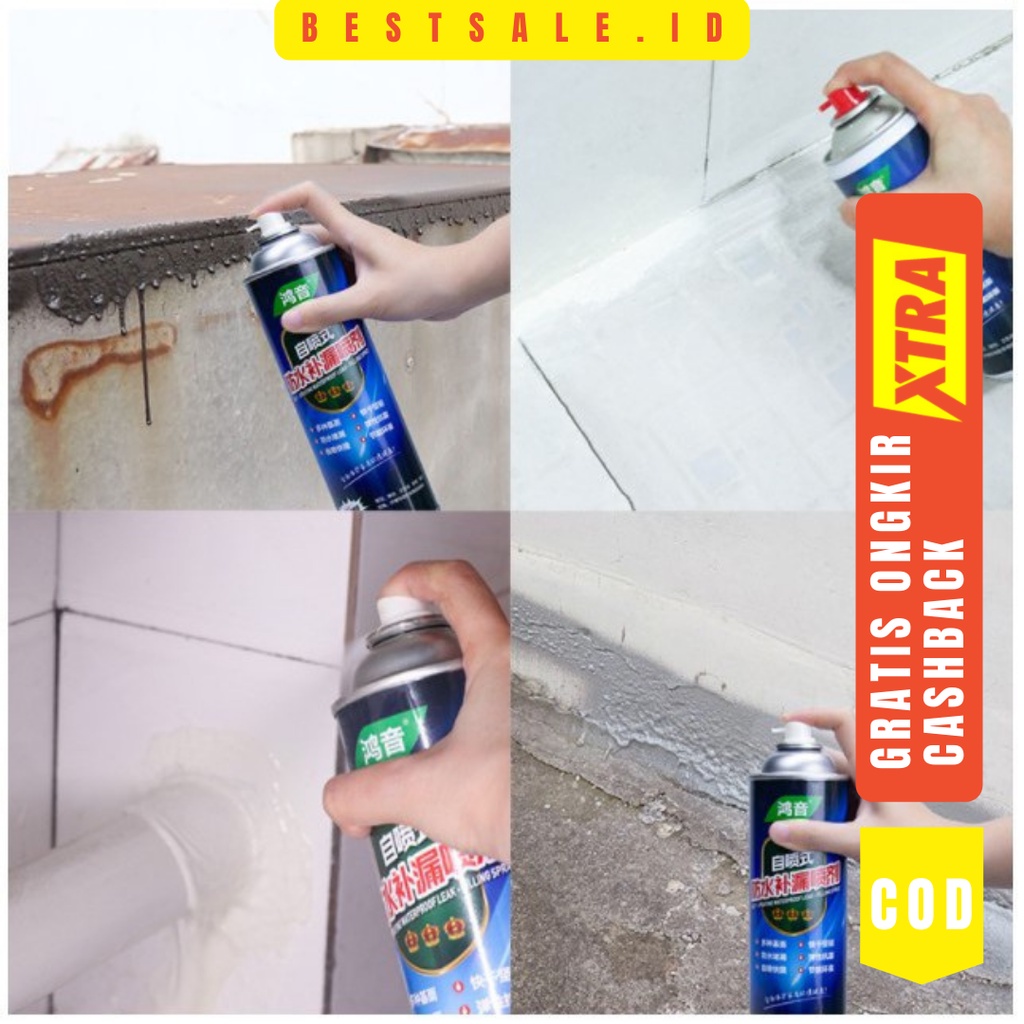 Spray Ajaib Anti Bocor Waterproof 700ml - Spray Tambal Anti Air - Leak Spray Wall Repair