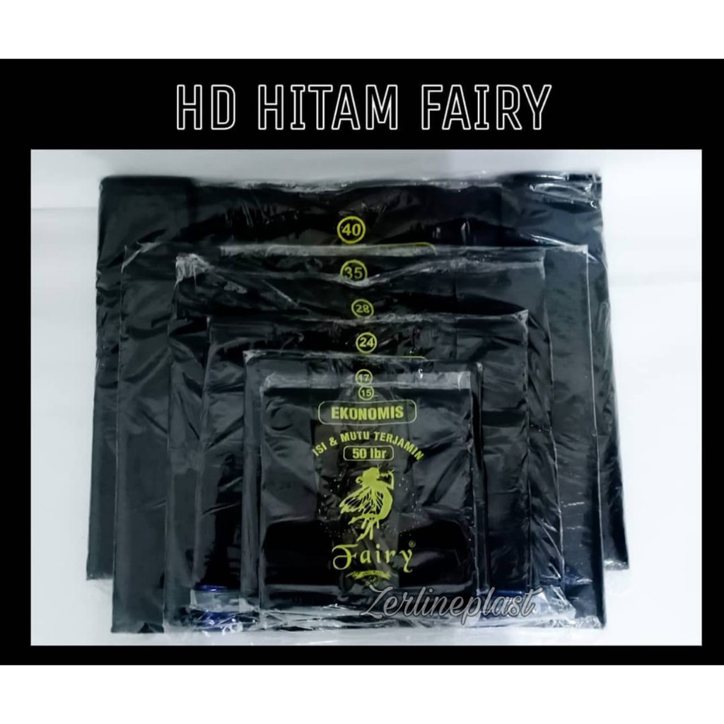 Kantong Plastik HITAM FAIRY 24 (EKONOMIS)