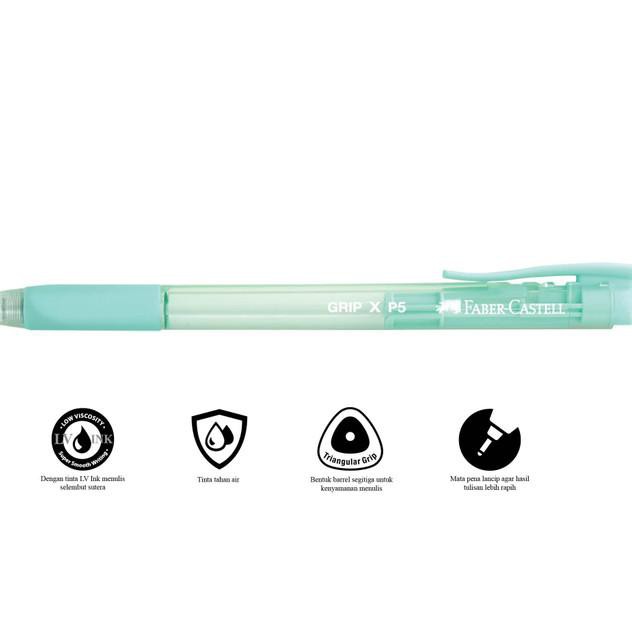 

■ BIG D.i.s.k.o.n Ballpoint Grip XP 0.5 mm Barrel Green -Box isi 10pcs ⌘