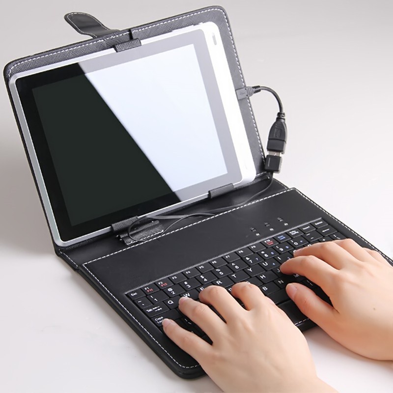 8inch/10,1 inci atau lebih Universal Keyboard Case for Tablet PC Wire Micro Type-C USB Cable