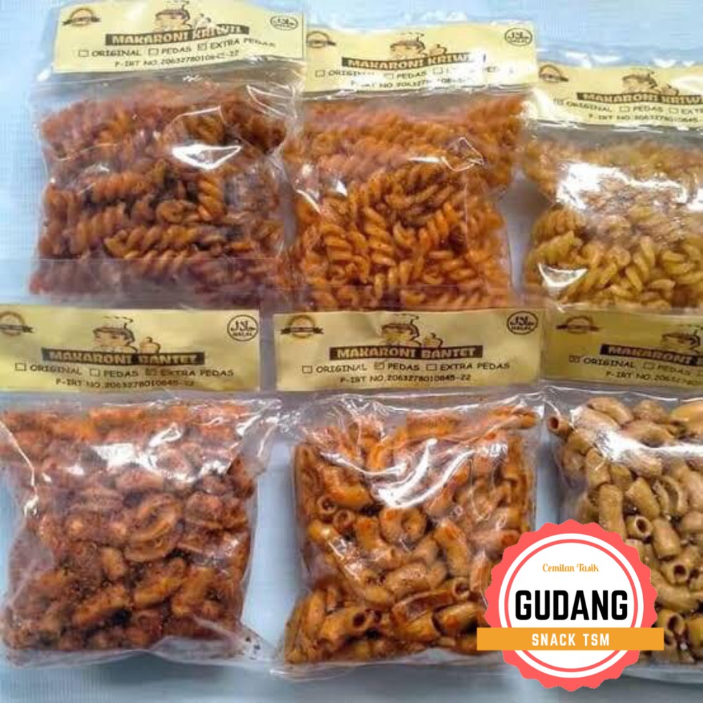 

Makaroni Bantet dan Kriwil isi 6 pcs rasa campur @70gr