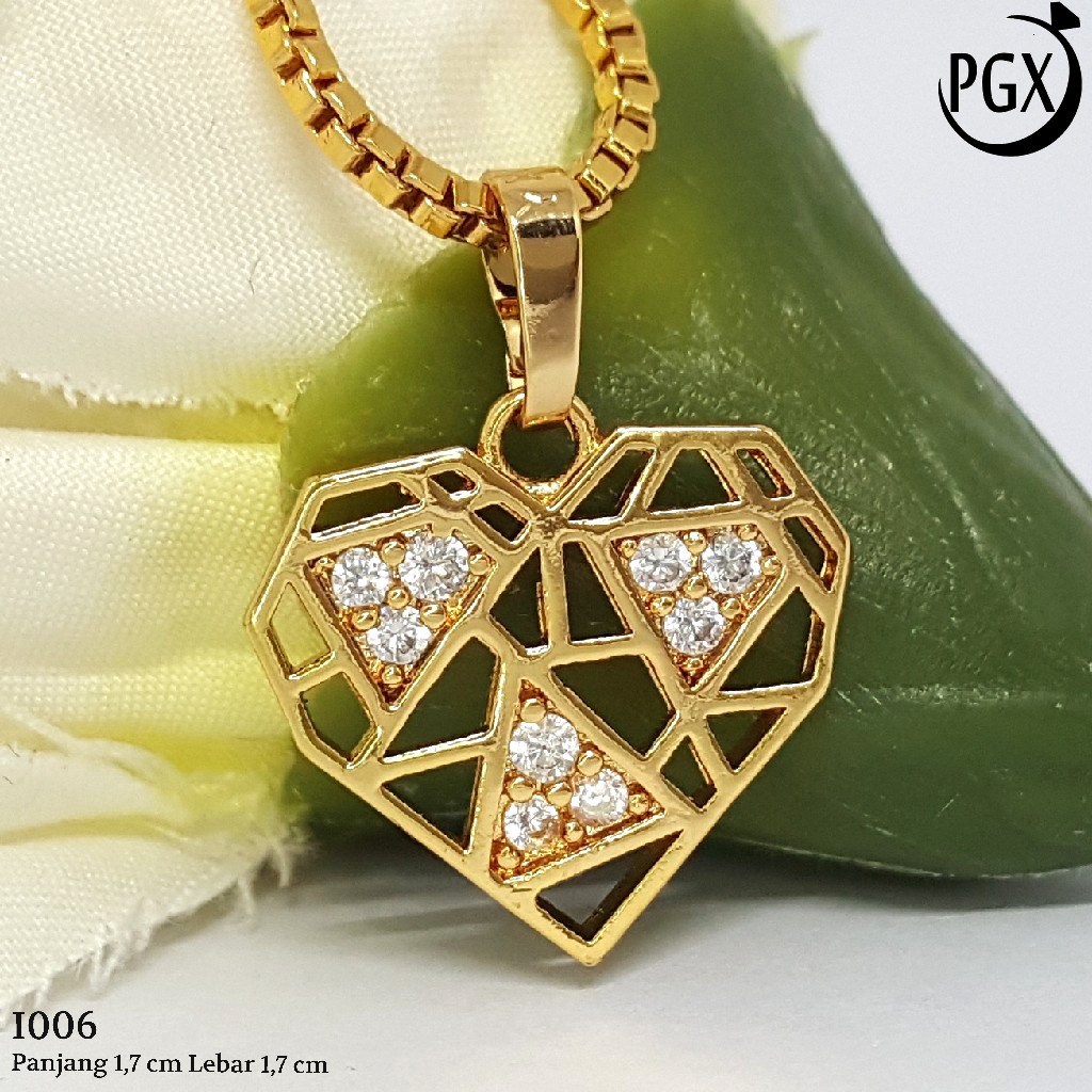 PGX Liontin Kalung Xuping Wanita Aksesoris Fashion Perhiasan Lapis Emas  - I006