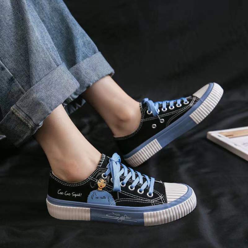 Sepatu Sneakers Wanita So cute Gogo Squid Kanvas-5