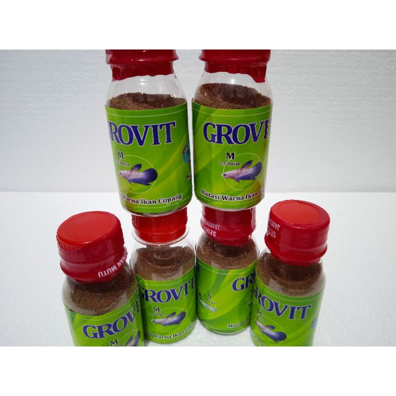 GROVIT / Pelet ikan cupang untuk mutasi warna