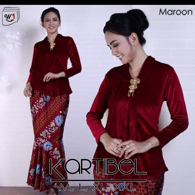 Jual Set Kebaya Beludru Kartini/ Kekinian | Shopee Indonesia