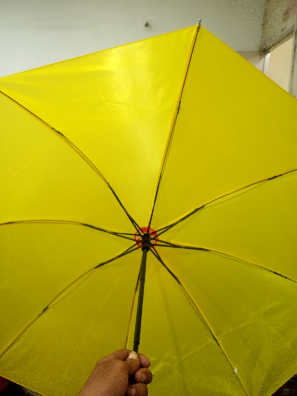 Payung Lipat 3 Warna Kuning Polos