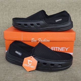 Sepatu Slip On Slop Selop Kasual Pria Cowok Dewasa Keren Bahan Karet Murah Untuk Santai Kuliah Kerja #0