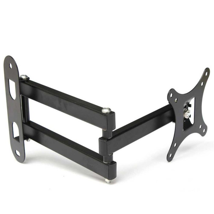 TV Bracket Telescopic Lipat Tekuk 100 x 100 Pitch Untuk TV 10-26 Inch - Hitam