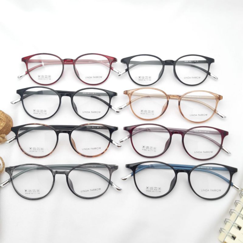 Frame kacamata model bulat pria/wanita M5009 TR 90 bahan lentur dan ringan dipake antiradiasi blu-ra