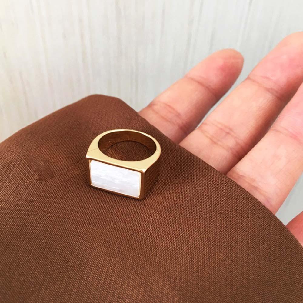 Mxbeauty Cincin Jari Geometris Kepribadian Wanita Retro Sederhana Perhiasan Fashion