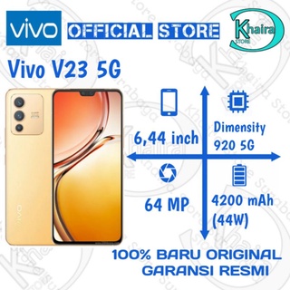 VIVO V23 5G (Ram 8Gb/128Gb) Extended Ram 4Gb 100% New Segel Original & Bergaransi Resmi Vivo