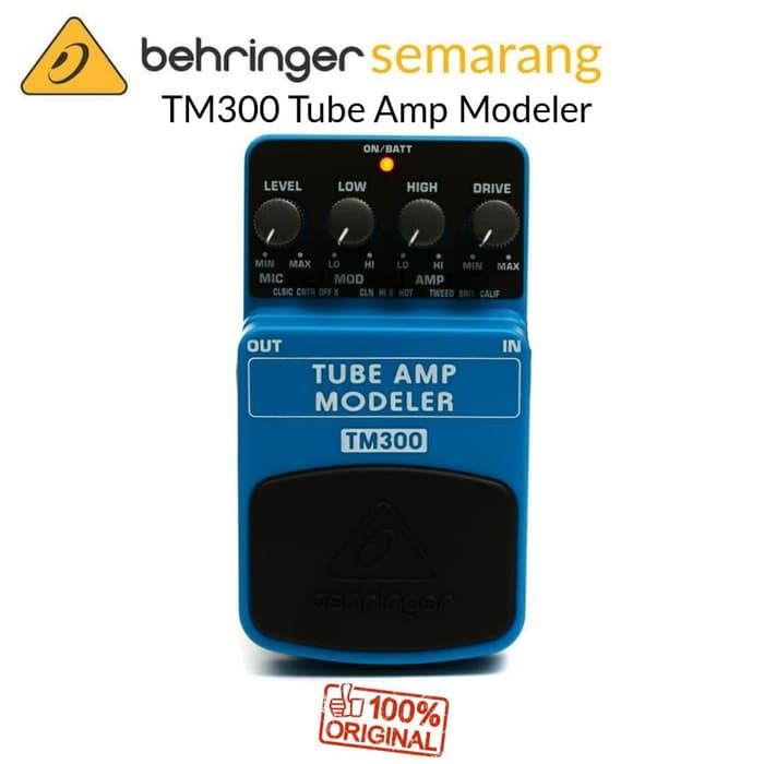 Behringer TM300 - TM 300 Tube Amp Modelling Efek Gitar Pedal Stompbox