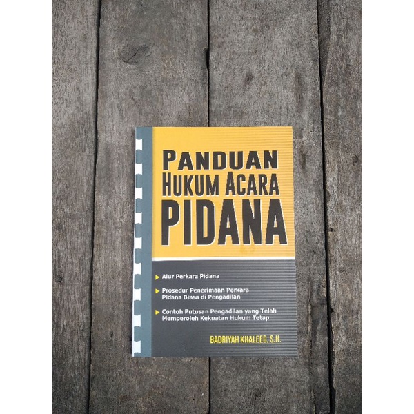 panduan hukum acara pidana