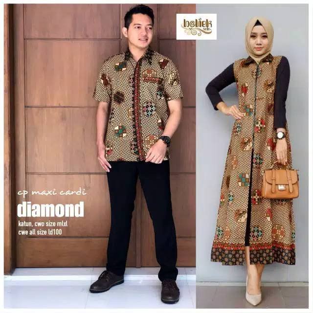 GROSIR BATIK COUPLE MAXI CARDI DIAMOND