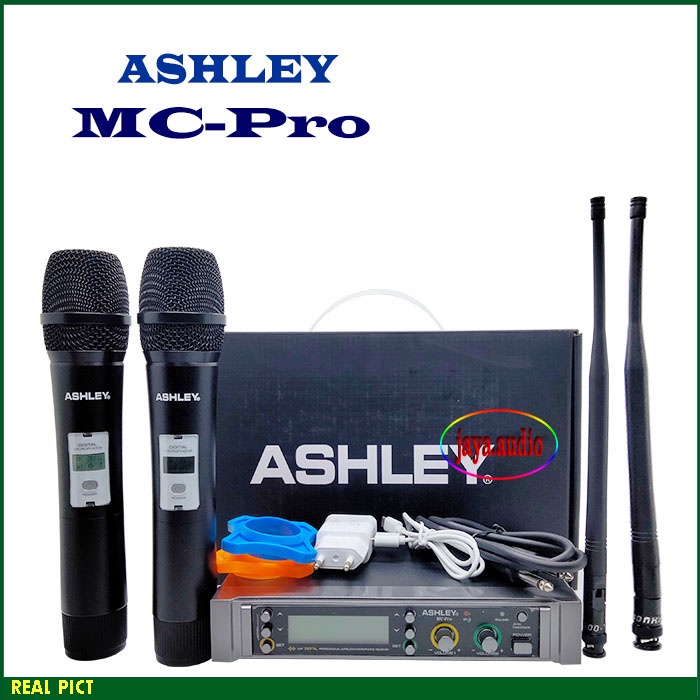 Mic Wireless ASHLEY MC-PRO Mik Tanpa Kabel Professional Wireless Microphone