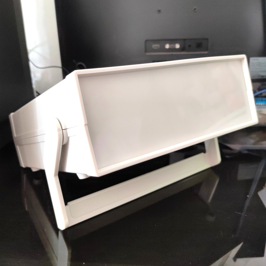 Box Project Standing 1-8 Plastik ABS Putih Grey Model Osiloskop