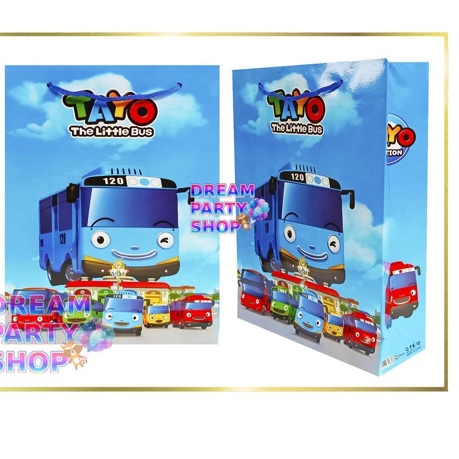 

Ready Stock ➮ Tas Snack Tayo Ulang Tahun Murah/ Goodie Bag Tayo Karakter/ Bungkusan Snack Ultah Tayo