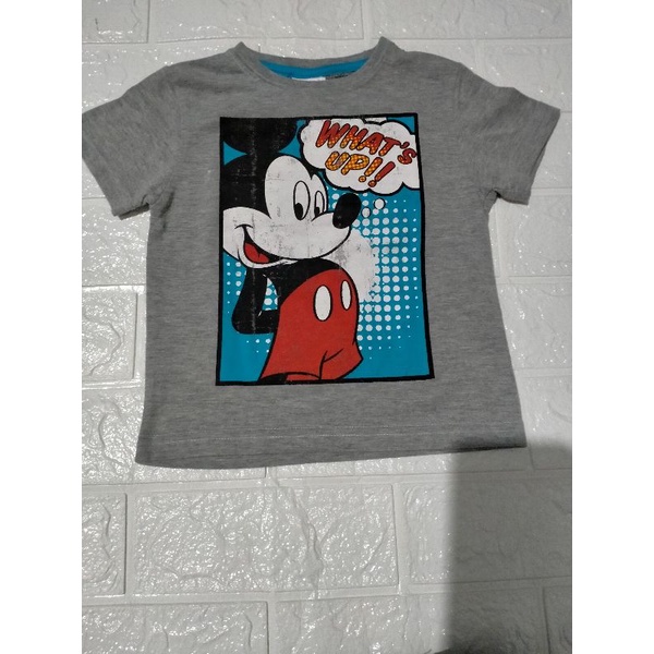 Preloved Kaos Disney Baby Grey Preloved Kaos Mickey Mouse Disney Baby Bukan Preloved Set H&M Baby